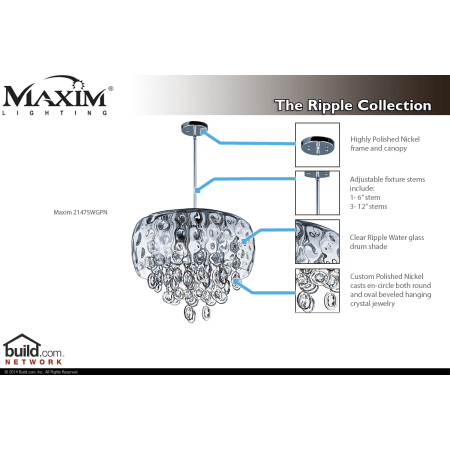 A large image of the Maxim 21475 21475WGPN Special Features Infograph