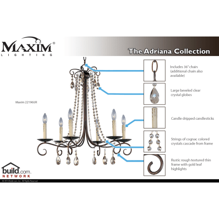 A large image of the Maxim 22196 22196UR Special Features Infograph