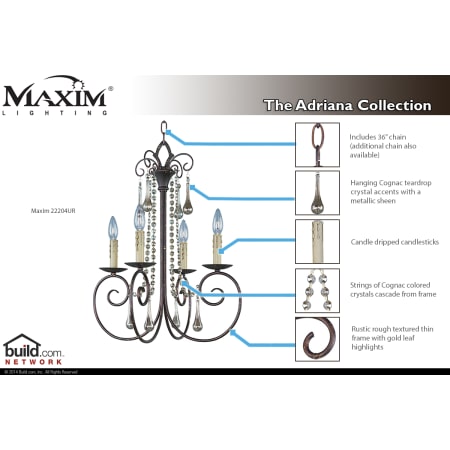 A large image of the Maxim 22204 22204UR Special Features Infograph