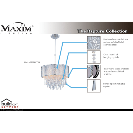 A large image of the Maxim 22294 22294WTSN Special Features Infograph