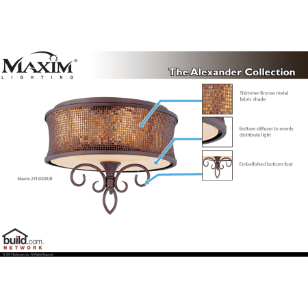 A large image of the Maxim 24160 24160SBUB Special Features Infograph