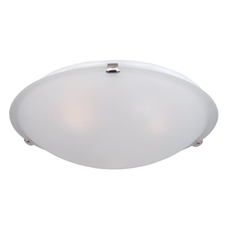 A large image of the Maxim 2681 Satin Nickel / Frosted Glass