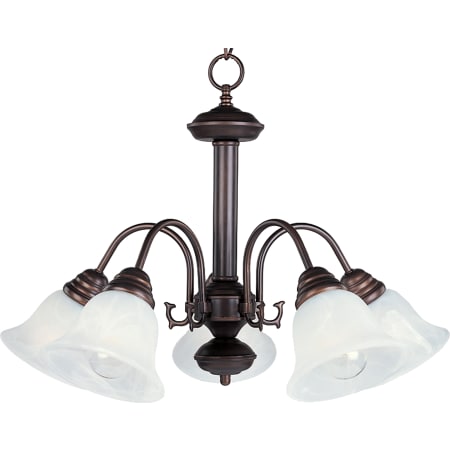 A large image of the Maxim 2698 Oil Rubbed Bronze / Marble Glass