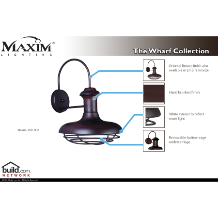 A large image of the Maxim 35013 35013OB Special Features Infograph
