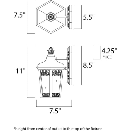 A large image of the Maxim 40172 Maxim 40172NSCU Line Drawing