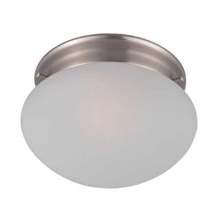 A large image of the Maxim 5884 Satin Nickel / Frosted Glass