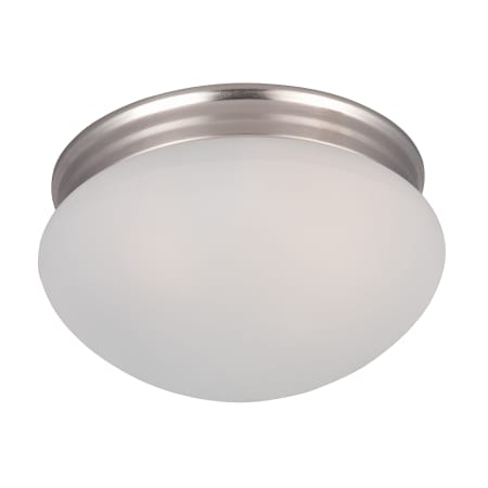 A large image of the Maxim 5885 Satin Nickel / Frosted Glass