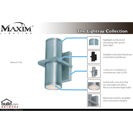 A large image of the Maxim 6117 6117AL Special Features Infograph