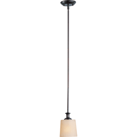 A large image of the Maxim 91500 Oil Rubbed Bronze / Dusty White Glass