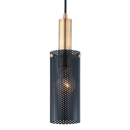 A large image of the Maxim 10081 Black / Satin Brass