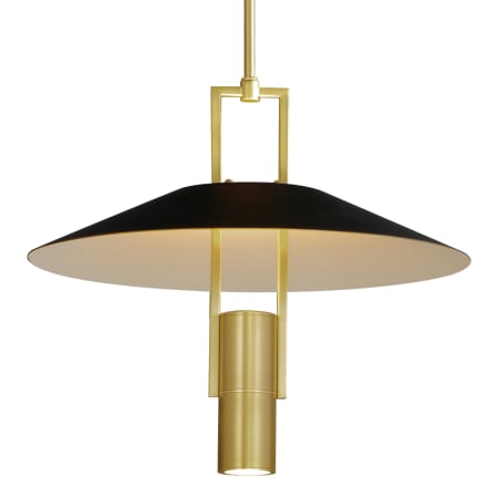 A large image of the Maxim 10098 Black / Satin Brass