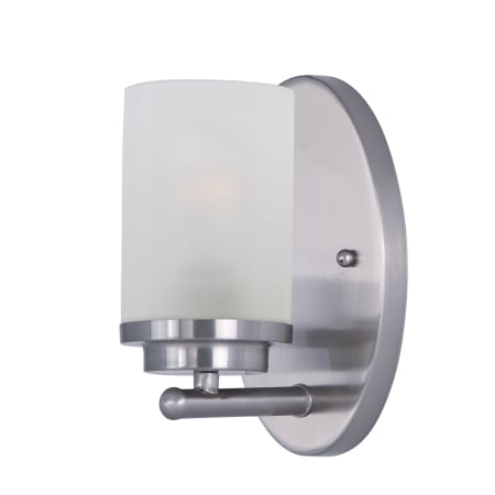 A large image of the Maxim 10211 Satin Nickel / Frosted Glass