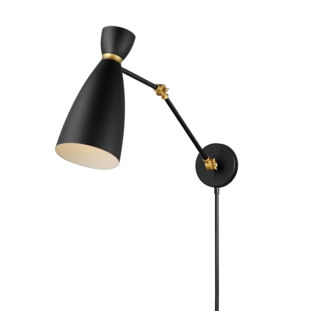 A large image of the Maxim 11300 Black / Satin Brass