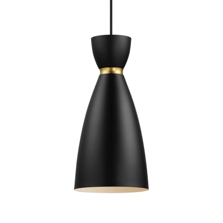 A large image of the Maxim 11301 Black / Satin Brass