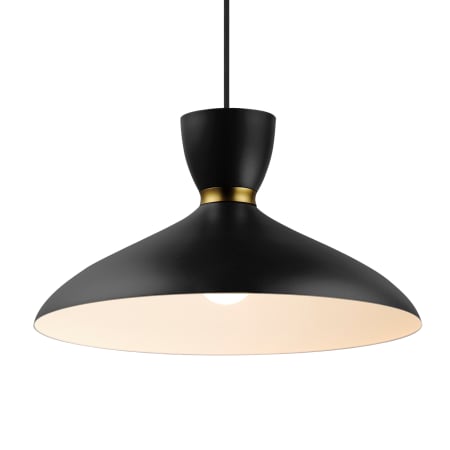 A large image of the Maxim 11304 Black / Satin Brass