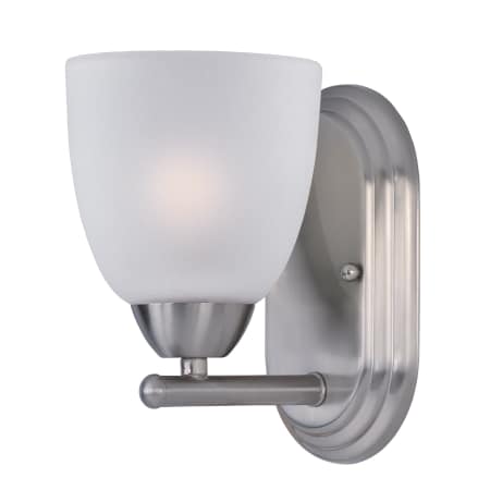 A large image of the Maxim 11311 Satin Nickel / Frosted Glass