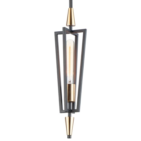 A large image of the Maxim 11653 Black / Satin Brass