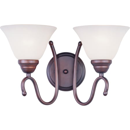 A large image of the Maxim MX 12067 Oil Rubbed Bronze / Wilshire Glass