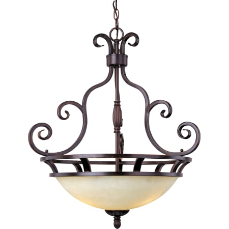 A large image of the Maxim 12202 Oil Rubbed Bronze / Frosted Ivory Glass