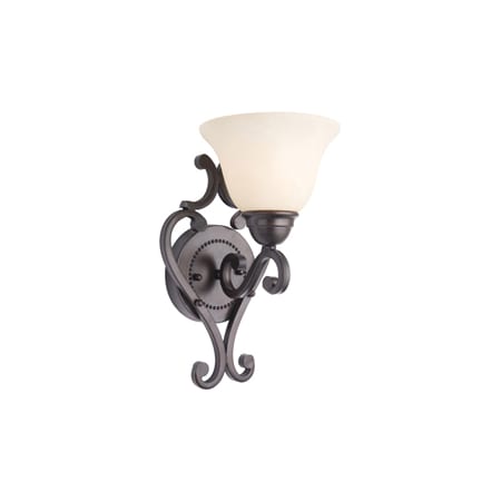 A large image of the Maxim 12211 Oil Rubbed Bronze / Frosted Ivory