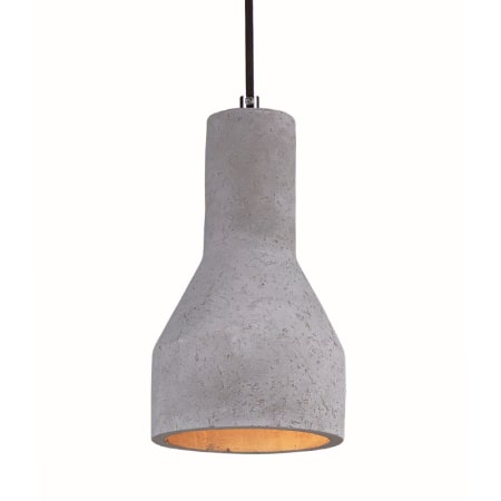 A large image of the Maxim 12392 Polished Chrome / Gray Concrete Shade