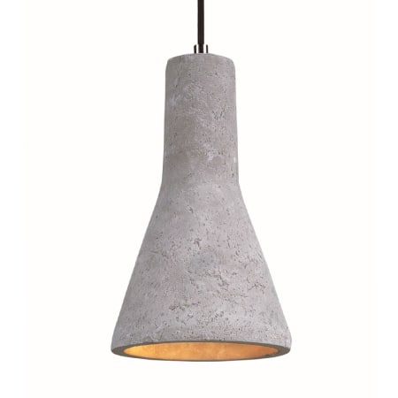A large image of the Maxim 12394 Polished Chrome / Gray Concrete Shade