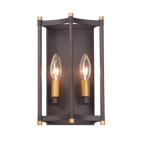 A large image of the Maxim 13599 Oil Rubbed Bronze / Antique Brass