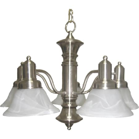 Maxim 20325 A large image of the Maxim 20325 Satin Nickel / Marble Glass