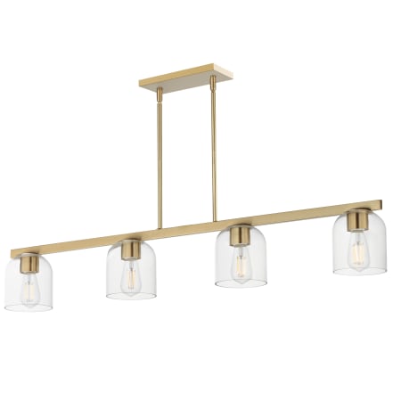 A large image of the Maxim 21236 Natural Aged Brass / Clear
