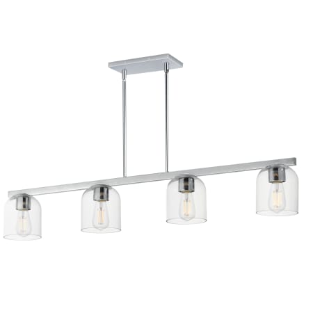 A large image of the Maxim 21236 Polished Chrome / Clear