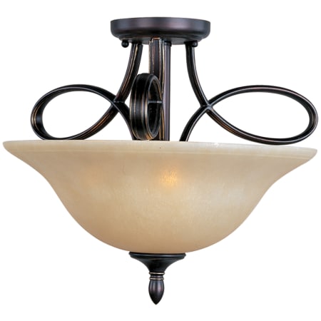 A large image of the Maxim 21302 Oil Rubbed Bronze / Wilshire Glass