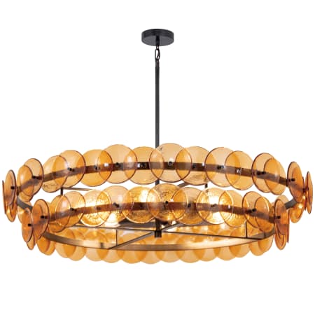 A large image of the Maxim 21824 Gunmetal / Amber
