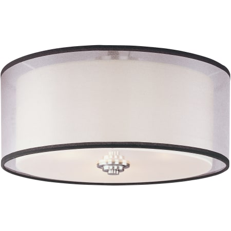 A large image of the Maxim 23031 Satin Nickel / Satin White Glass