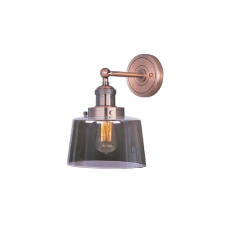 A large image of the Maxim 25069/BUI Antique Copper / Mirror Smoke