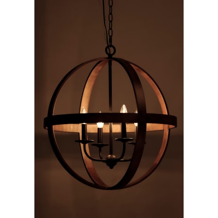♡様 Maxim 27574BWBK Barn Wood / Black Compass 4 Light 23