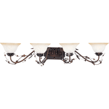 A large image of the Maxim 2866 Oil Rubbed Bronze / Frosted Ivory Glass