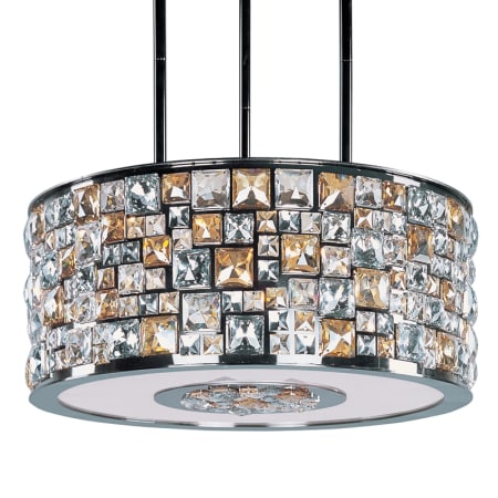 A large image of the Maxim 39796 Luster Bronze / Jewel Crystal Shade