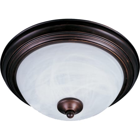 A large image of the Maxim 5841 Oil Rubbed Bronze / Marble Glass