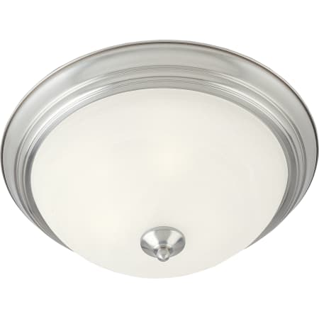 A large image of the Maxim 5840 Satin Nickel / Marble Glass