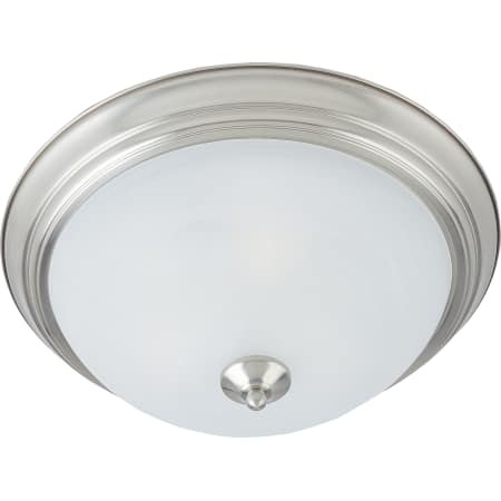 A large image of the Maxim 5842 Satin Nickel / Marble Glass