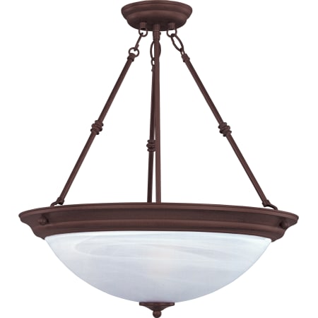 A large image of the Maxim 5845 Oil Rubbed Bronze / Marble Glass