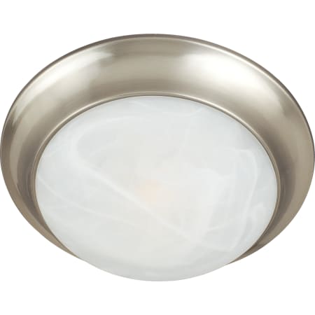 A large image of the Maxim 5852 Satin Nickel / Marble Glass