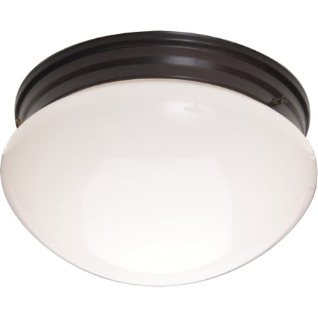 A large image of the Maxim 5881 Oil Rubbed Bronze / White Glass