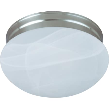 A large image of the Maxim 5884 Satin Nickel / Marble Glass