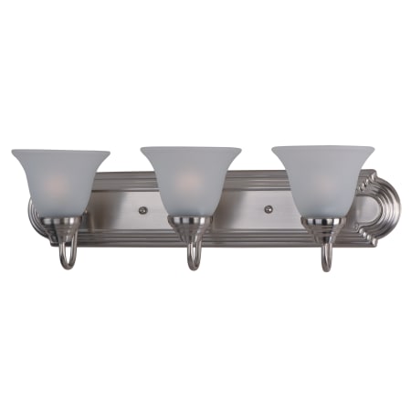 Maxim 8013 A large image of the Maxim 8013 Satin Nickel / Frosted Glass