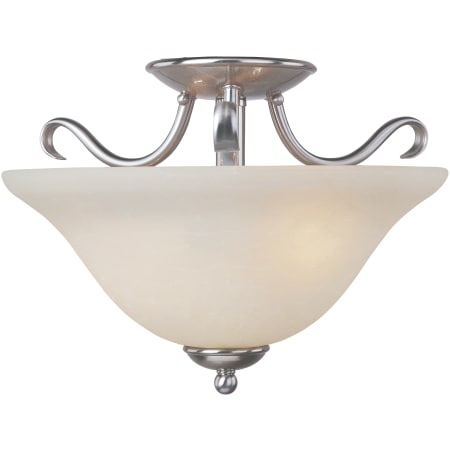 A large image of the Maxim 85120 Satin Nickel / Ice Glass