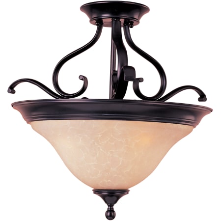 A large image of the Maxim 85802 Oil Rubbed Bronze / Wilshire Glass