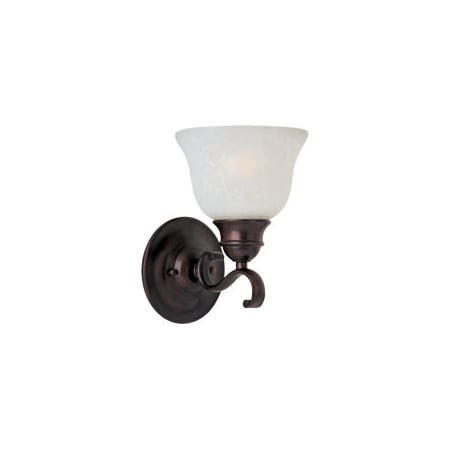 A large image of the Maxim 85807 Oil Rubbed Bronze / Ice Glass