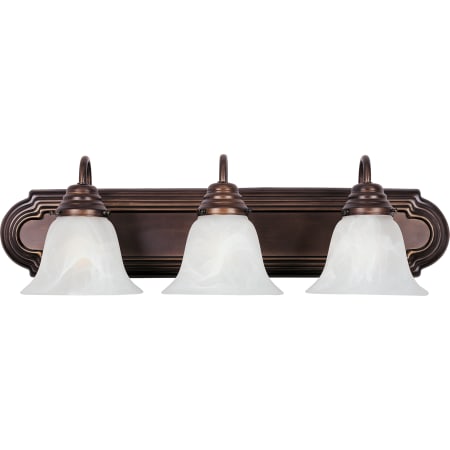 A large image of the Maxim 85813 Oil Rubbed Bronze / Marble Glass