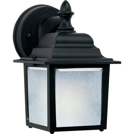 A large image of the Maxim 86924 Black / Frosted Glass